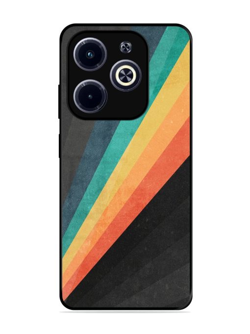 Retro Spectrum Glossy Soft Edge Case for Infinix Hot 40I