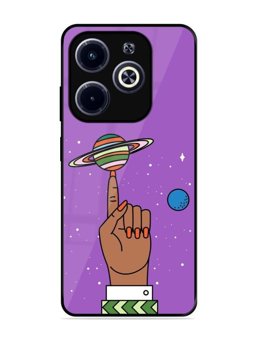 Spinning The Universe Glossy Soft Edge Case for Infinix Hot 40I