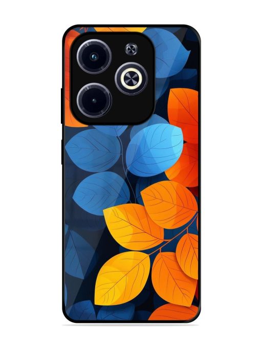 Autumn'S Contrast Glossy Soft Edge Case for Infinix Hot 40I