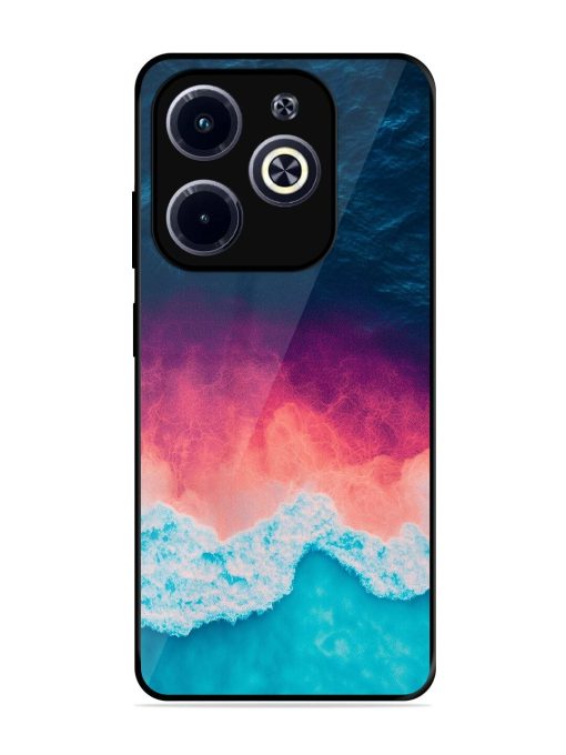 Where The Ocean Meets The Sky Glossy Soft Edge Case for Infinix Hot 40I