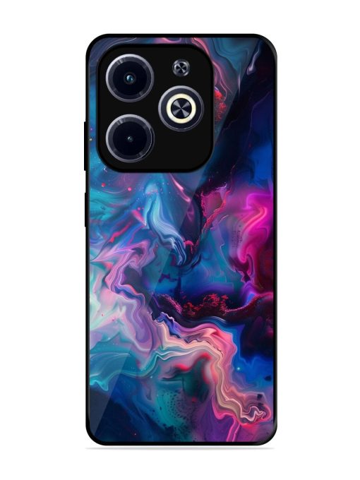 Cosmic Swirl Glossy Soft Edge Case for Infinix Hot 40I