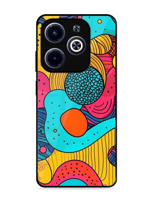 Psychedelic Patterns Glossy Soft Edge Case for Infinix Hot 40I