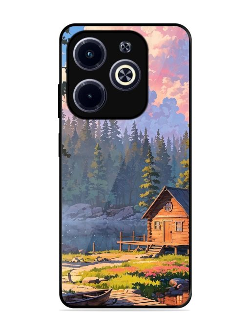 Lakeside Serenity Glossy Soft Edge Case for Infinix Hot 40I