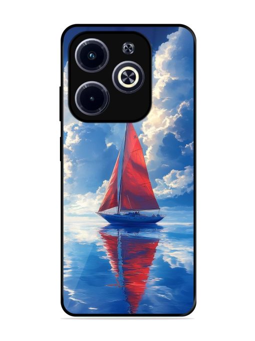 Crimson Sails Glossy Soft Edge Case for Infinix Hot 40I