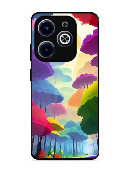 Rainbow Road Glossy Soft Edge Case for Infinix Hot 40I