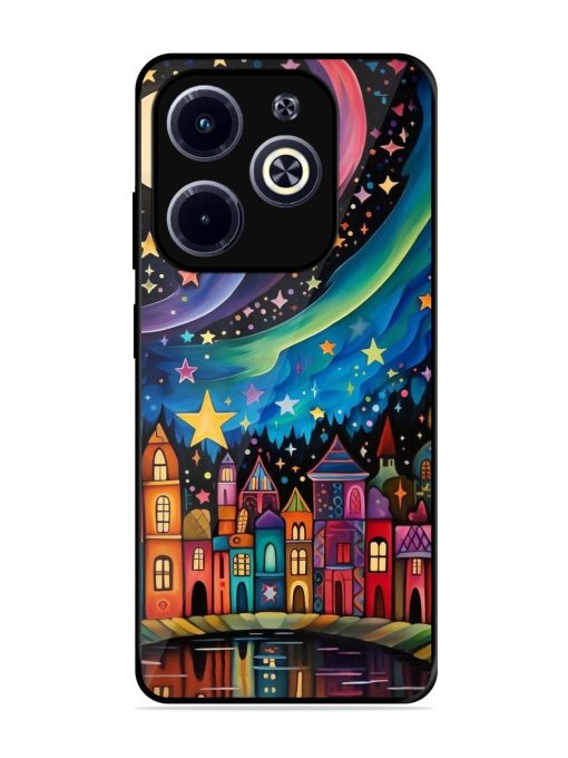 Starlit Village Glossy Soft Edge Case for Infinix Hot 40I