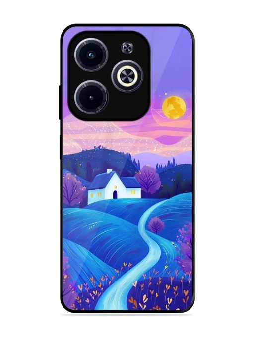 Moonlit Meadow Glossy Soft Edge Case for Infinix Hot 40I