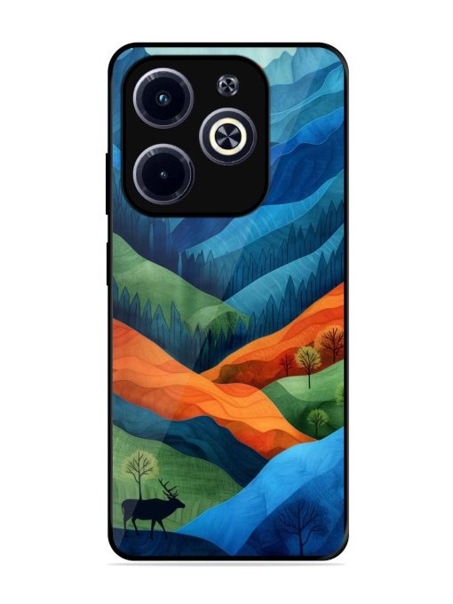 Layers Of The Land Glossy Soft Edge Case for Infinix Hot 40I