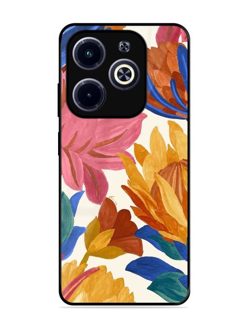 Blooming Tapestry Glossy Soft Edge Case for Infinix Hot 40I