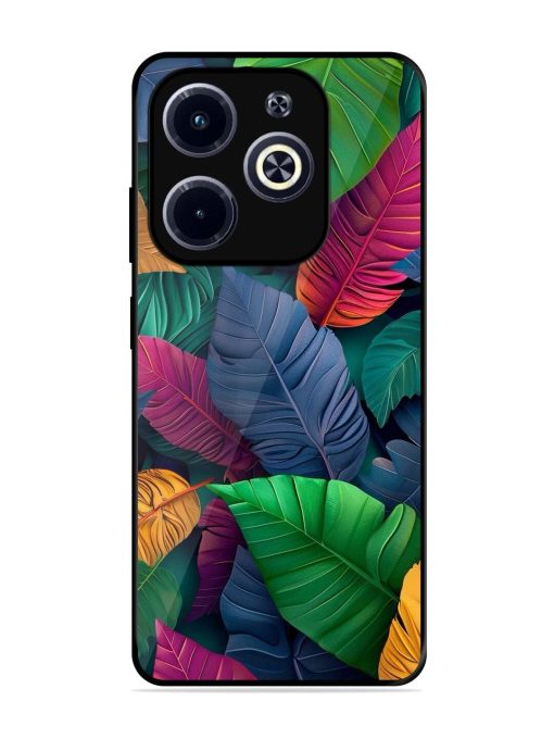 Tropical Tapestry Glossy Soft Edge Case for Infinix Hot 40I