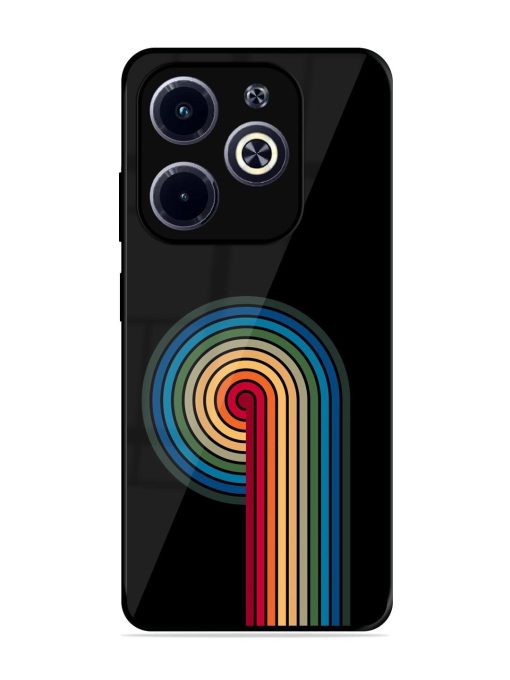 Rainbow Ripple Glossy Soft Edge Case for Infinix Hot 40I