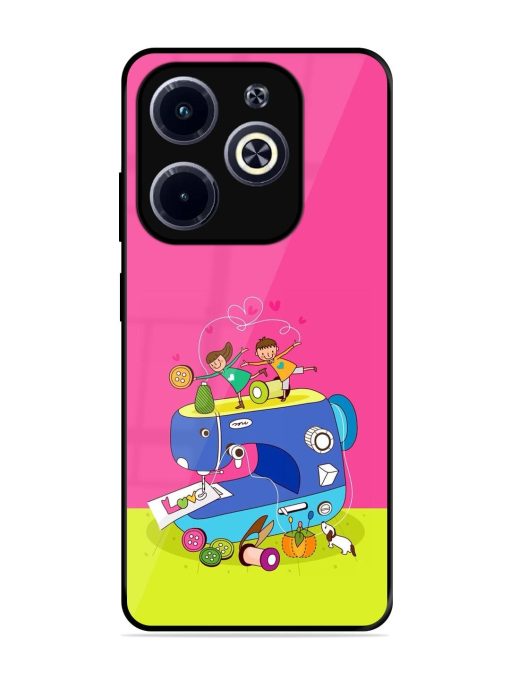 Sew Cute Glossy Soft Edge Case for Infinix Hot 40I