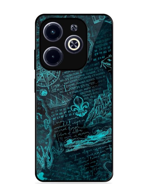 Nautical Notebook Glossy Soft Edge Case for Infinix Hot 40I