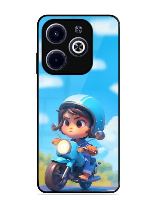 Little Rider Glossy Soft Edge Case for Infinix Hot 40I