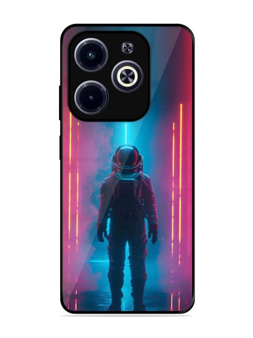 Neon Astronaut Glossy Soft Edge Case for Infinix Hot 40I
