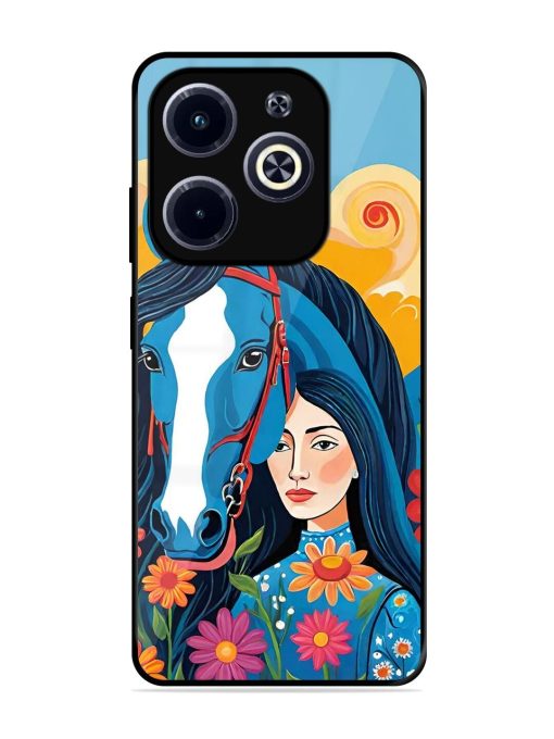 Equine Enchantment Glossy Soft Edge Case for Infinix Hot 40I