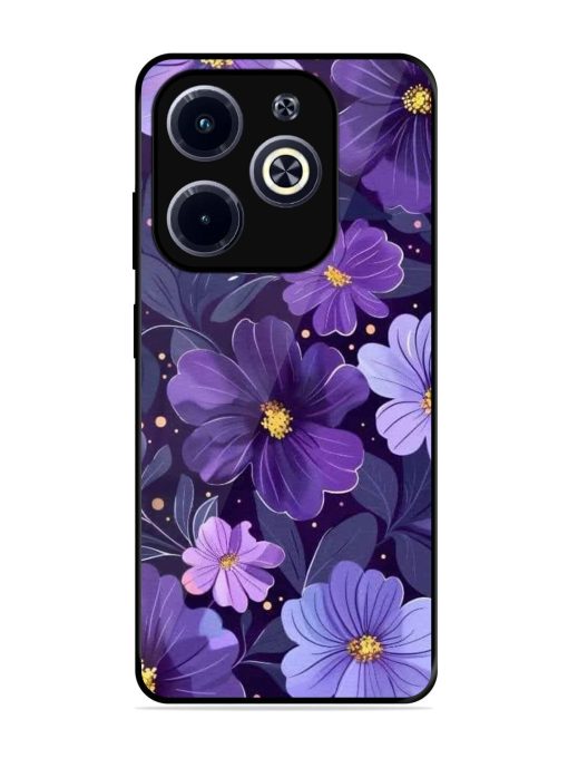 Purple Paradise Glossy Soft Edge Case for Infinix Hot 40I