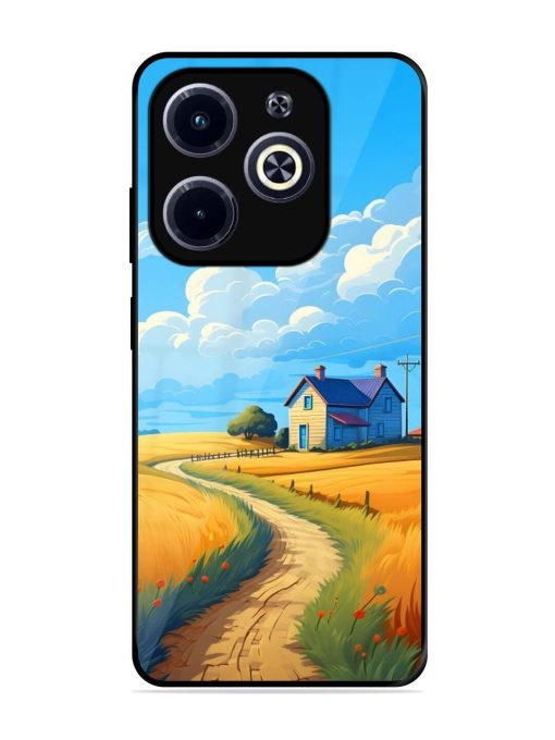 Countryside Cottage Glossy Soft Edge Case for Infinix Hot 40I