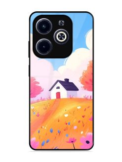 Hilltop Haven Glossy Soft Edge Case for Infinix Hot 40I