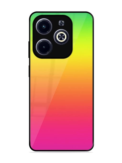 Rainbow Gradient Glossy Soft Edge Case for Infinix Hot 40I