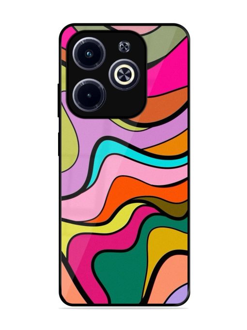 Wavy Wonder Glossy Soft Edge Case for Infinix Hot 40I