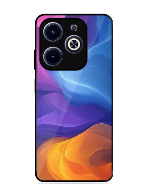 Cosmic Currents Glossy Soft Edge Case for Infinix Hot 40I
