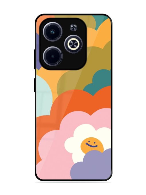 Happy Flower Power Glossy Soft Edge Case for Infinix Hot 40I