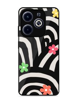 Rainbow Arcs Glossy Soft Edge Case for Infinix Hot 40I