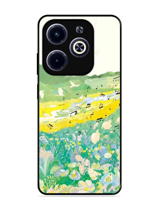 Melody In Bloom Glossy Soft Edge Case for Infinix Hot 40I