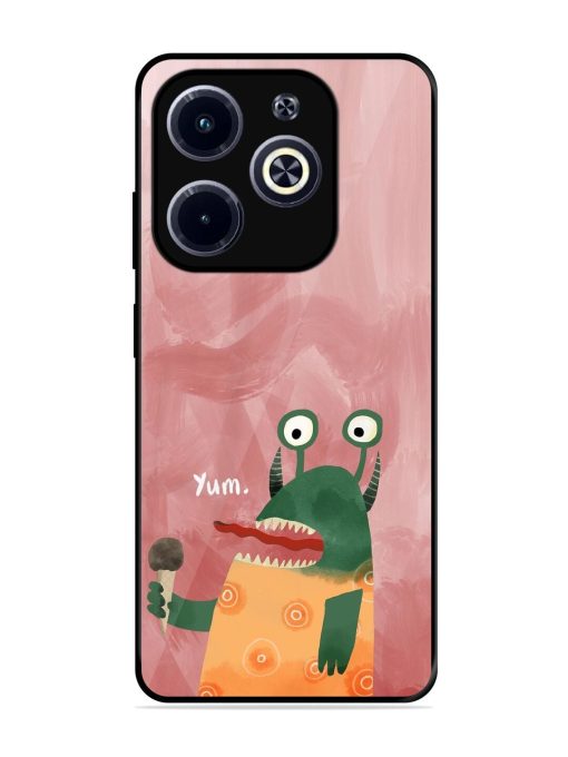 Hungry Monster Glossy Soft Edge Case for Infinix Hot 40I