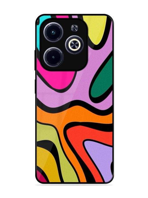 Groovy Swirls Glossy Soft Edge Case for Infinix Hot 40I