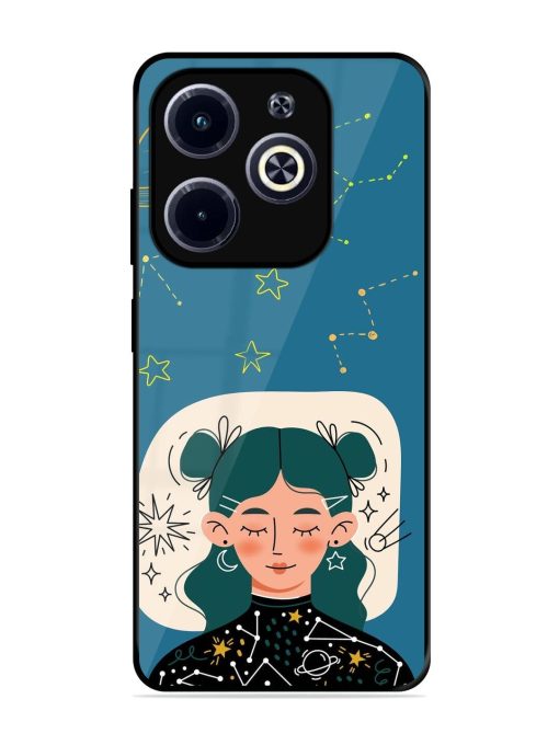 Cosmic Daydreamer Glossy Soft Edge Case for Infinix Hot 40I