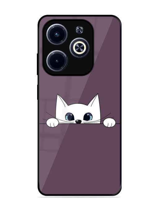 Peek-A-Boo Kitty Glossy Soft Edge Case for Infinix Hot 40I