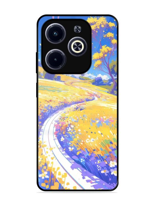 Vibrant Spring Meadow Glossy Soft Edge Case for Infinix Hot 40I