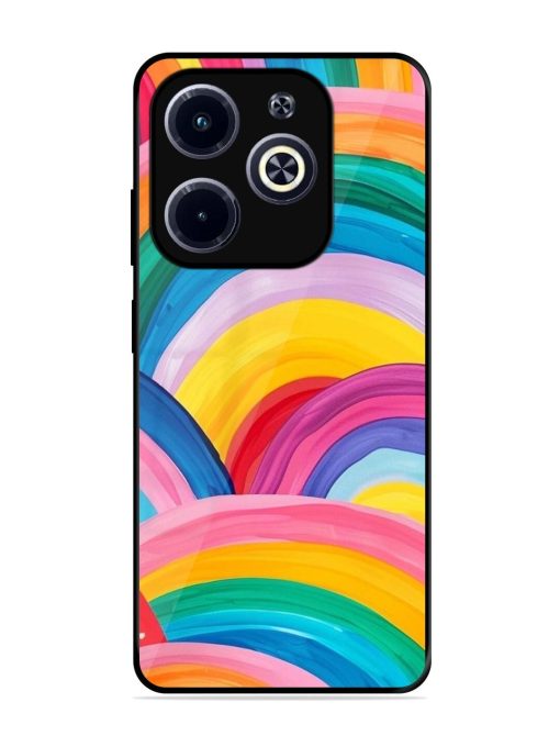 Rainbow Cascade Glossy Soft Edge Case for Infinix Hot 40I