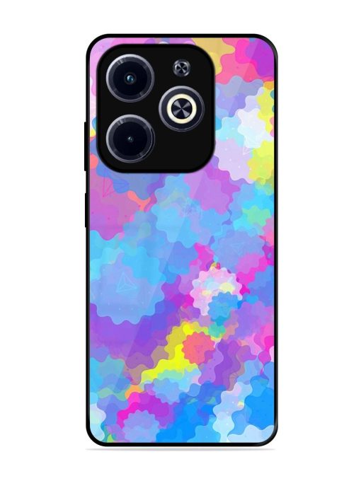 Psychedelic Cloud Burst Glossy Soft Edge Case for Infinix Hot 40I