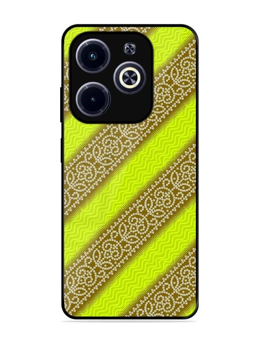 Golden Bandana Bliss Glossy Soft Edge Case for Infinix Hot 40I