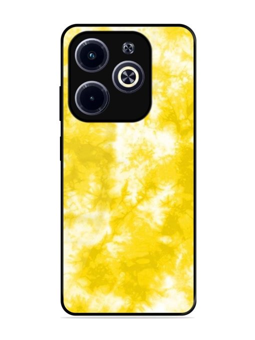 Golden Tie-Dye Twirl Glossy Soft Edge Case for Infinix Hot 40I