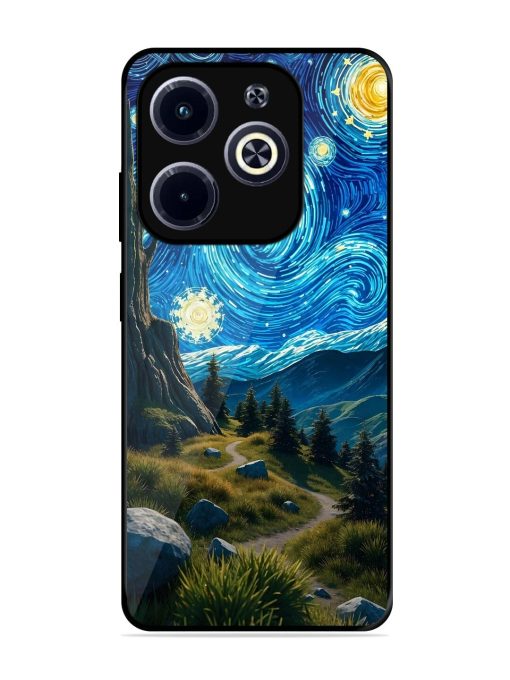 Starry Night In The Shire Glossy Soft Edge Case for Infinix Hot 40I