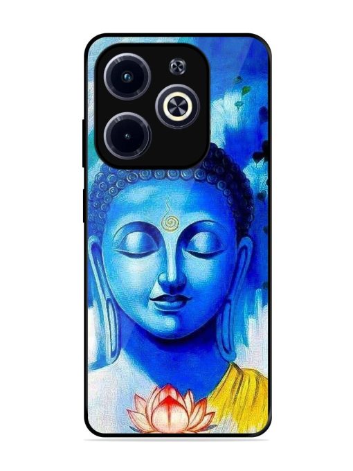 Serene Buddha With Lotus Glossy Soft Edge Case for Infinix Hot 40I