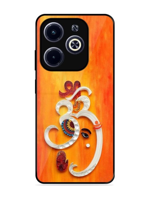 Ganesha In Quilling Art Glossy Soft Edge Case for Infinix Hot 40I