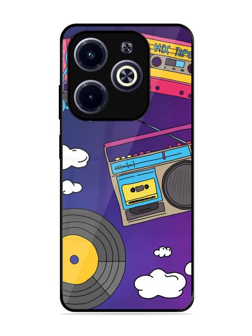 Retro Vibes Glossy Soft Edge Case for Infinix Hot 40I