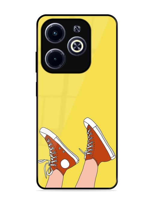Kicking Back Glossy Soft Edge Case for Infinix Hot 40I