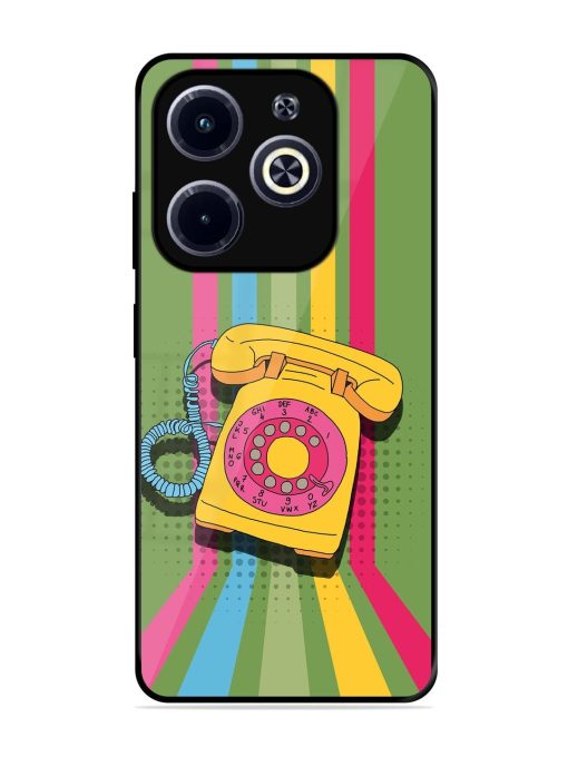 Retro Dialer Glossy Soft Edge Case for Infinix Hot 40I