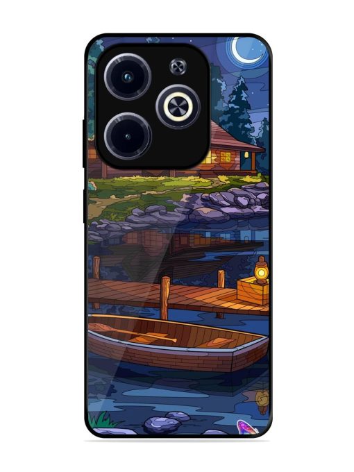 Moonlit Serenity Glossy Soft Edge Case for Infinix Hot 40I