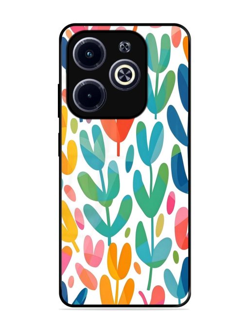 Rainbow Of Blooms Glossy Soft Edge Case for Infinix Hot 40I