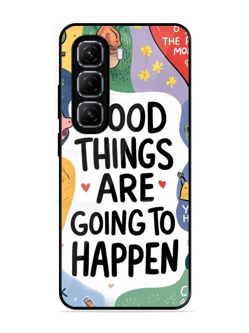 Uplifting Scribbles Glossy Soft Edge Case for Infinix Hot 50 (5G)