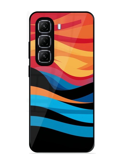 Blazing Currents Glossy Soft Edge Case for Infinix Hot 50 (5G)