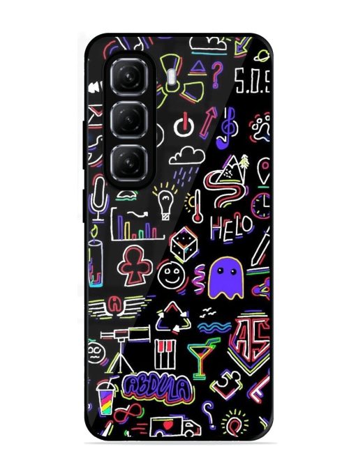 Neon Doodle Glossy Soft Edge Case for Infinix Hot 50 (5G)