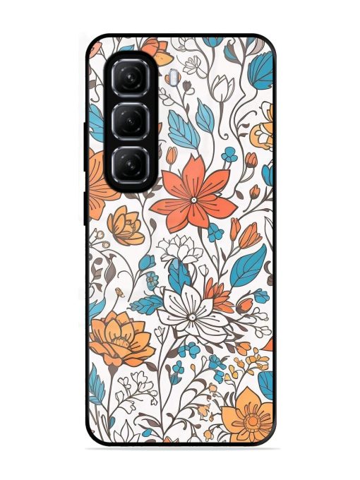 Floral Symphony Glossy Soft Edge Case for Infinix Hot 50 (5G)